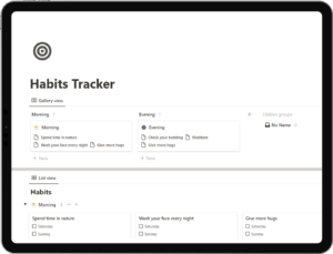 Notion Habit Tracker Template