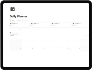 Notion Daily Planner Template
